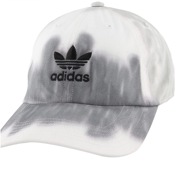 NWT Adidas Originals One Size Precurved Color Wash Tie-Dye Hat, Gray White. MEN - Picture 6 of 16